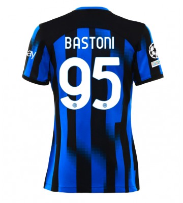 Inter Milan Alessandro Bastoni #95 Hemmatröja Dam 2023-24 Kortärmad